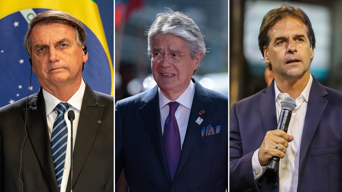 Presidentes de Brasil Ecuador y Uruguay