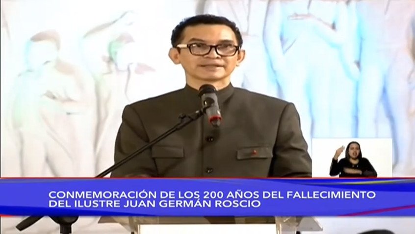 Reinaldo Bolivar. Orador de orden Bicentenario Juan Germán Roscio Nieves
