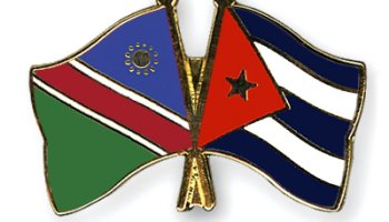 cuba namibia flags
