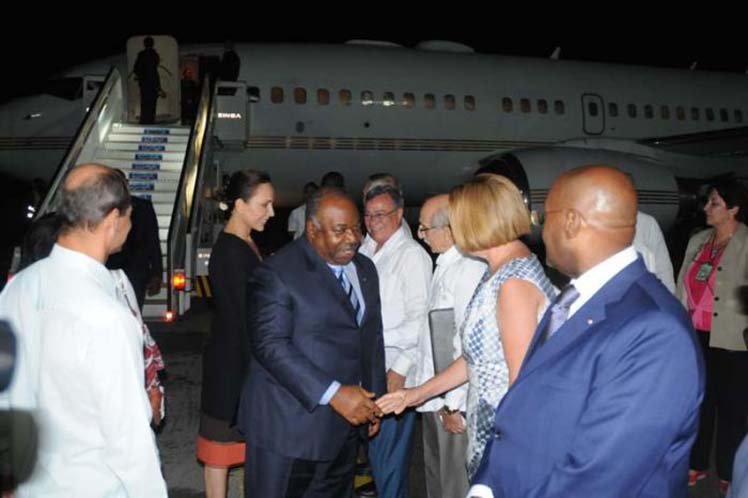 Llegada del Presidente de Gabón Ali Bongo Ondimba
