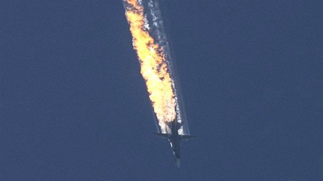 Avión ruso derribado
