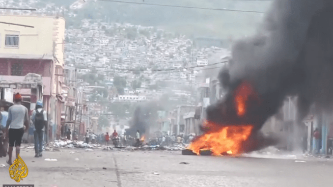 Protestas en Haití