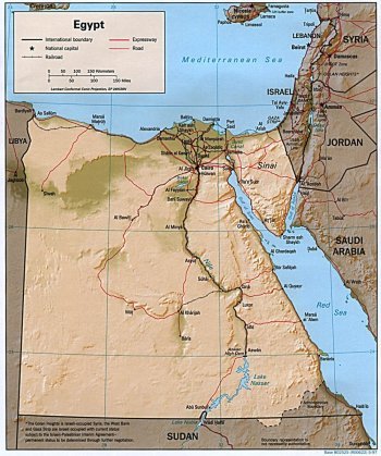 Mapa de Egipto