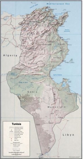 Tunez mapa