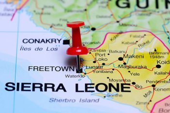 Mapa de Sierra Leona