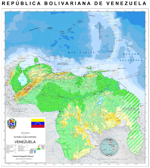 mapa de Venezuela