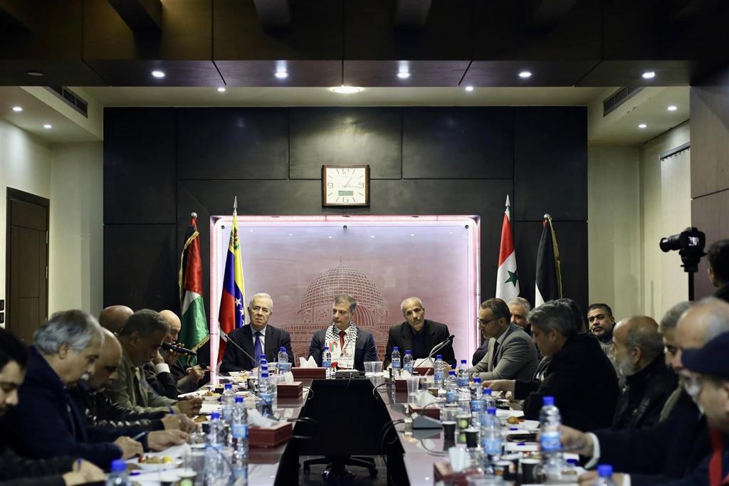 Representantes de las fuerzas palestinas y otras autoridades recordaron hoy la histórica postura del Comandante Hugo Chávez