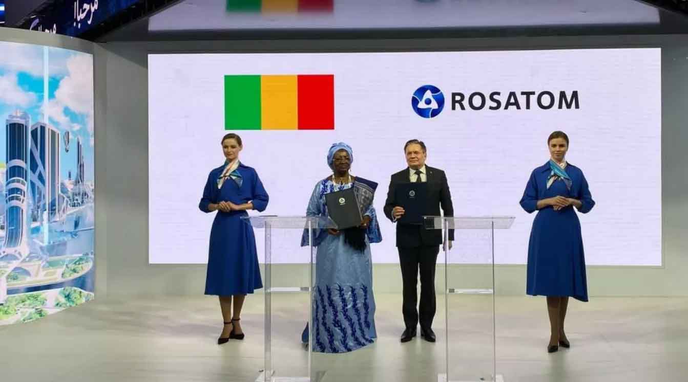 Firma de acuerdos entre Mali y Rusia en materia energetica, a traves de la empresa ROSATOM