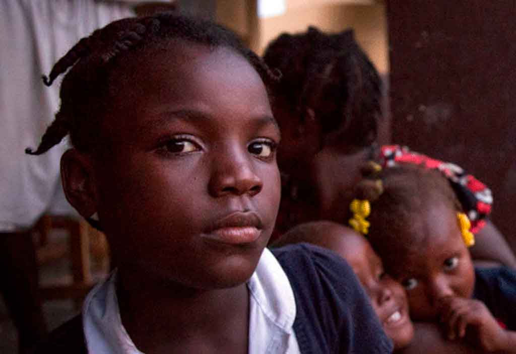 Niños en Haiti