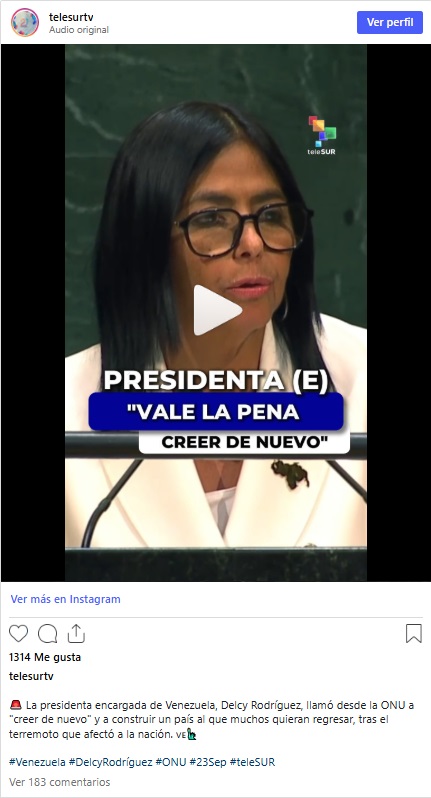Delcy Rodriguez ONU 5