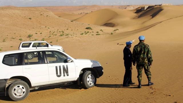 Dos oficiales de la misión de la ONU en el Sahara Occidental