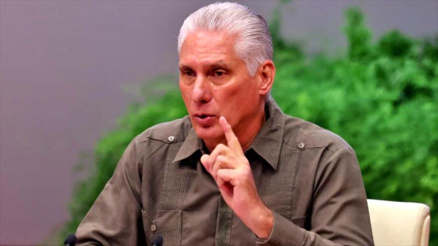 El presidente de Cuba Miguel Díaz Canel