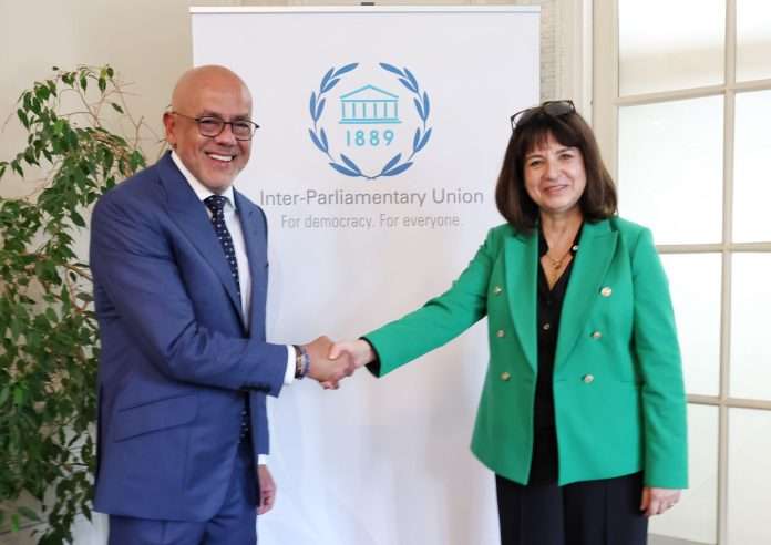 El presidente de la AN se reunió con la secretaria de la UIP