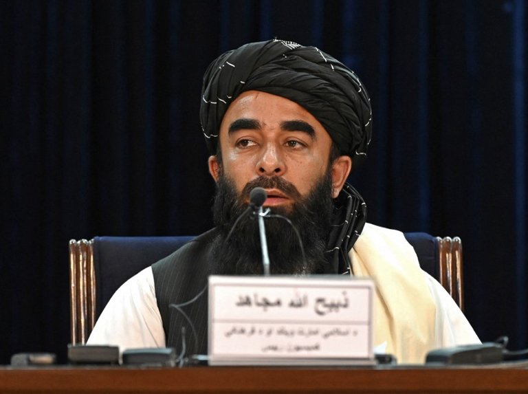 El principal portavoz de los talibanes Zabihullah Mujahid