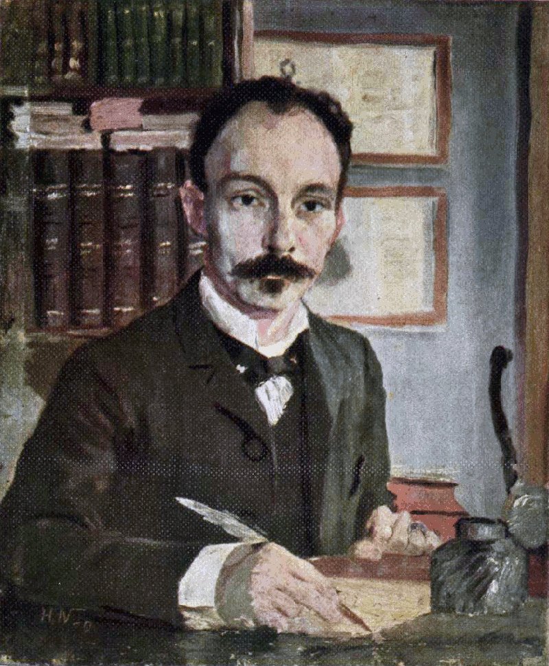 José Martí óleo Hermann Norman
