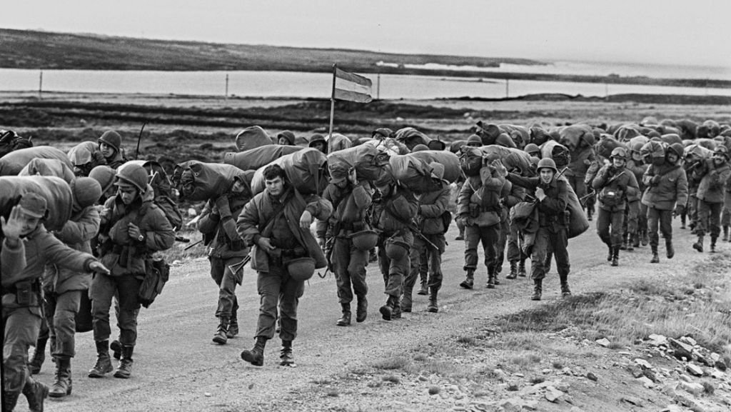 Solfdados argentinos Guerra de las Malvinas. 1982. AFP