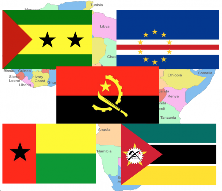 Bandera del África de habla portuguesa