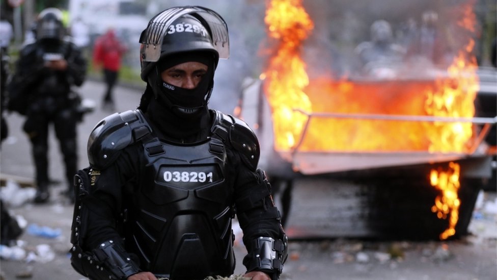 Colombia violencia policia Foto La Prensa